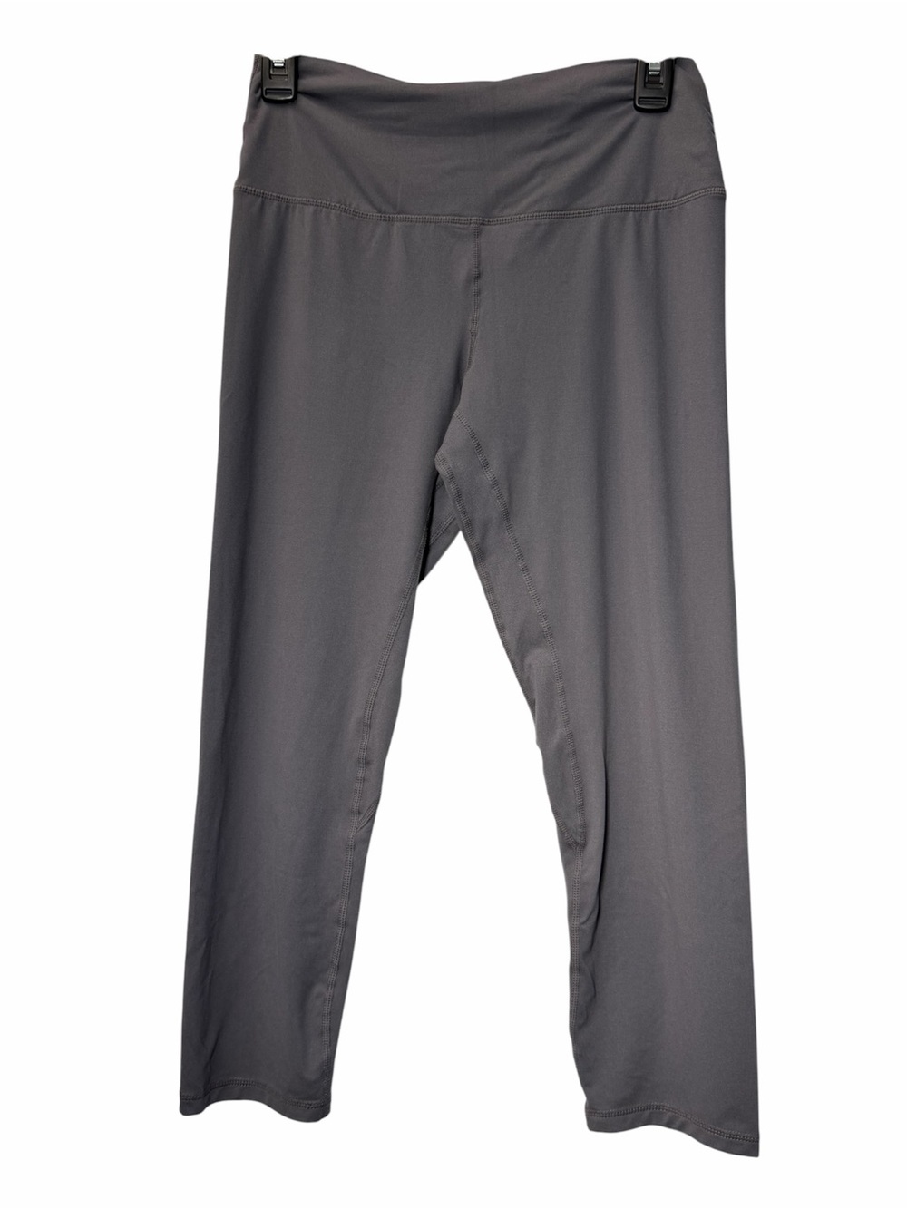 Rae Mode Charcoal Grey High Waisted Cropped Leggings Size Large Butter Soft Yoga